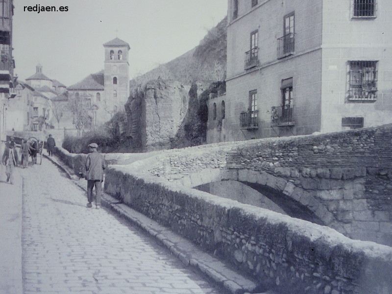 Carrera del Darro - Carrera del Darro. 1920 fotografa de Antonio Linares Arcos
