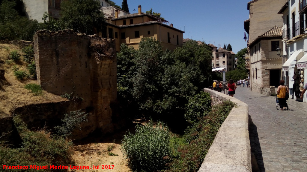 Carrera del Darro - Carrera del Darro. A su paso por la Puerta de los Tableros o Puente del Cad