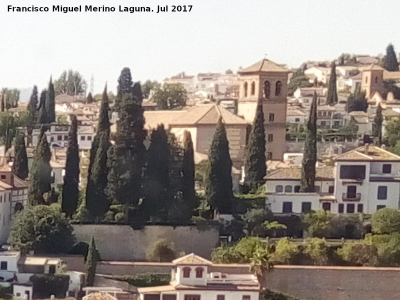 Iglesia del Salvador - Iglesia del Salvador. Desde la Alhambra