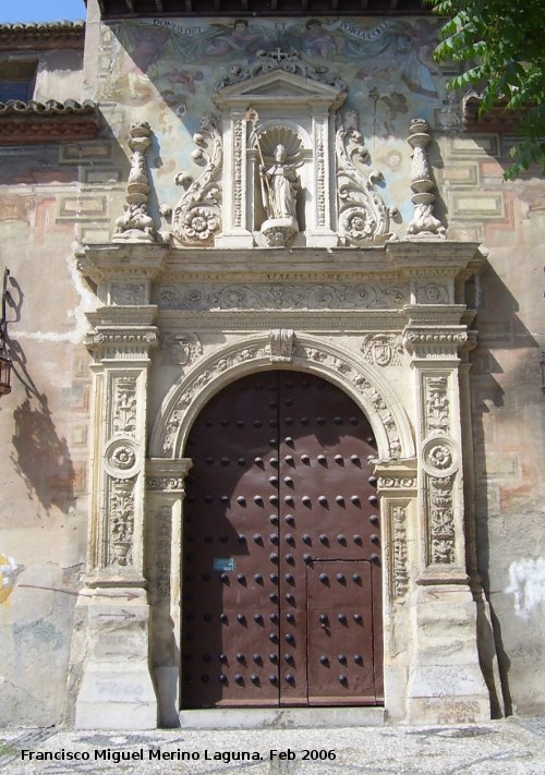 Iglesia de San Cecilio - Iglesia de San Cecilio. Portada