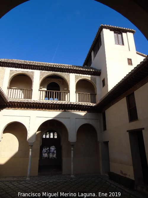 Palacio de Dar Al-Horra - Palacio de Dar Al-Horra. Patio principal