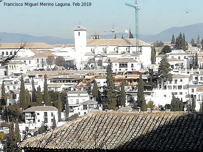 Iglesia de San Nicols - Iglesia de San Nicols. Desde la Alhambra