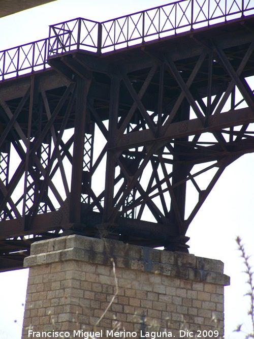 Puente del Hacho - Puente del Hacho. Estructura metlica
