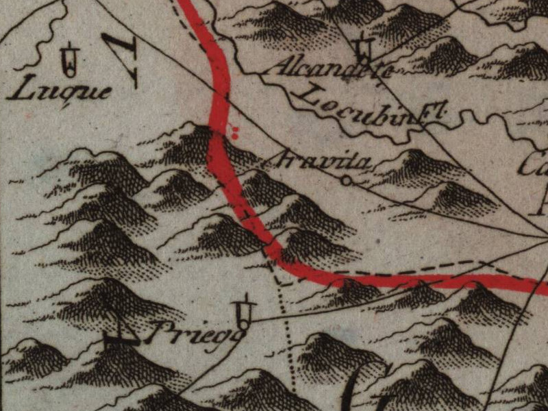 Historia de Priego de Crdoba - Historia de Priego de Crdoba. Mapa 1799