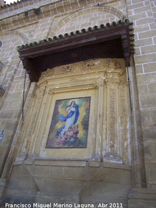 Convento de la Concepcin - Convento de la Concepcin. Azulejos con la ascensin de la Virgen