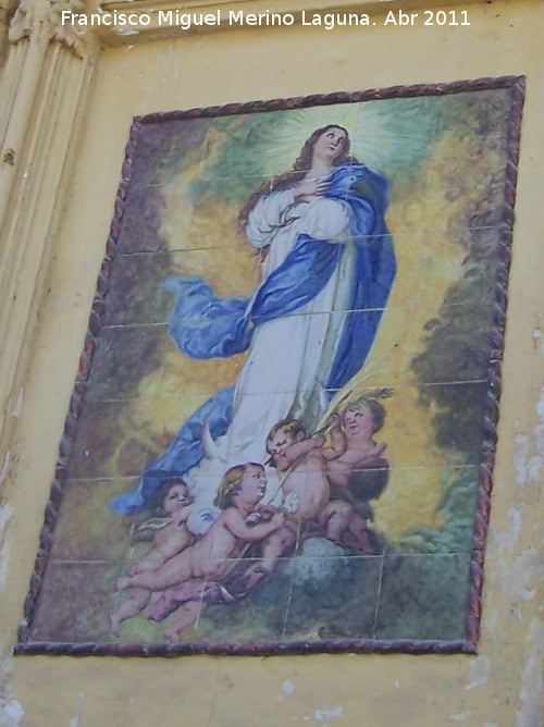 Convento de la Concepcin - Convento de la Concepcin. Azulejos con la ascensin de la Virgen