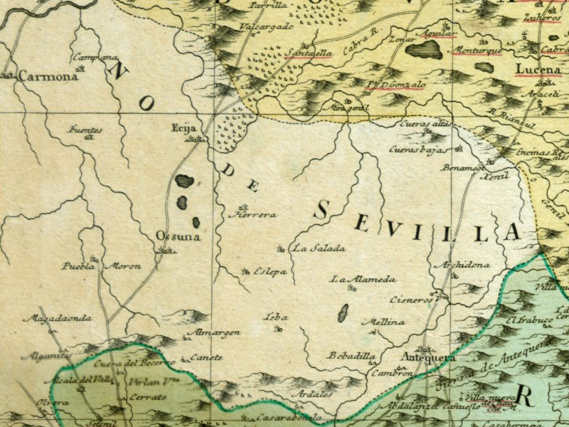 Historia de Estepa - Historia de Estepa. Mapa 1782