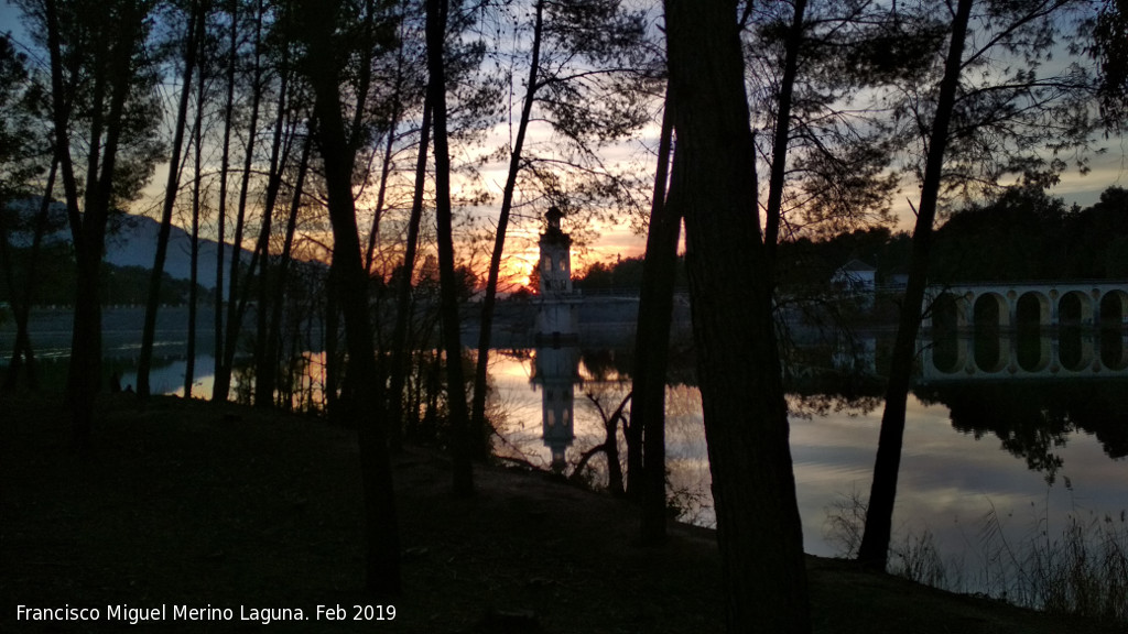 Pantano de Cubillas - Pantano de Cubillas. Ocaso