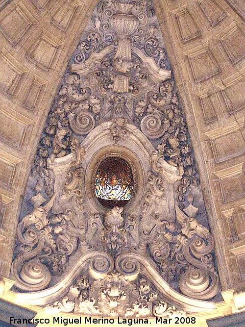Catedral de Guadix - Catedral de Guadix. Detalle de la cpula