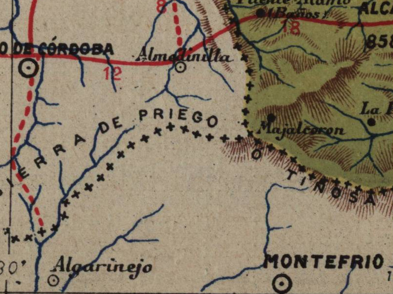 Historia de Montefro - Historia de Montefro. Mapa 1901
