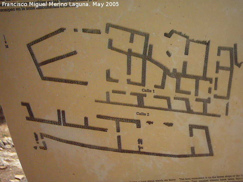 Poblado visigodo de El Castelln - Poblado visigodo de El Castelln. Plano