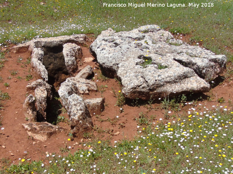 Necrpolis megaltica de Pea de los Gitanos - Necrpolis megaltica de Pea de los Gitanos. Dolmen Destapado