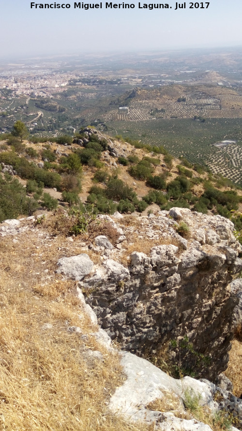 Castillo de las Peas de Castro - Castillo de las Peas de Castro. Muralla