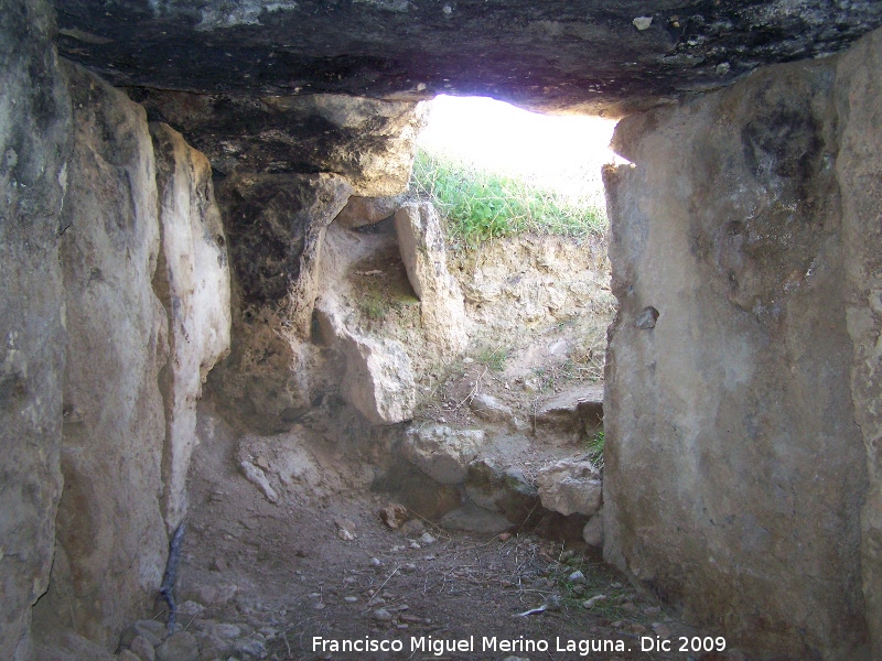 Dolmen IX - Dolmen IX. Entrada y corredor sin excavar