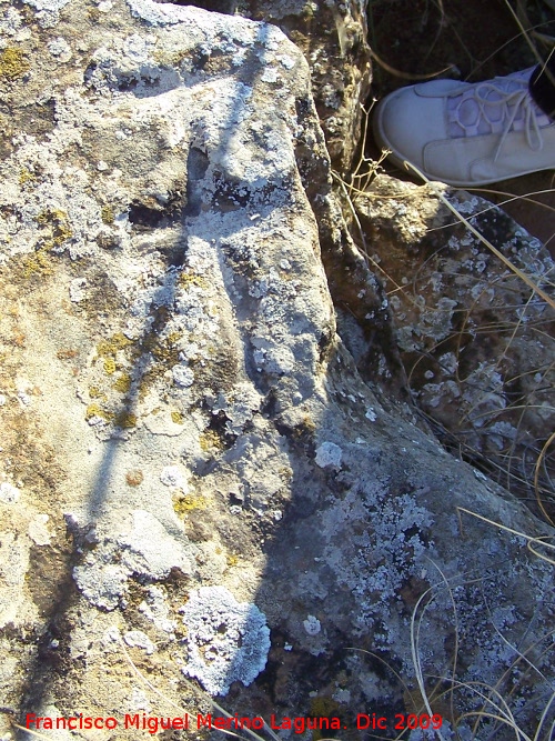 Petroglifos de Alicn de las Torres - Petroglifos de Alicn de las Torres. Antropomorfo