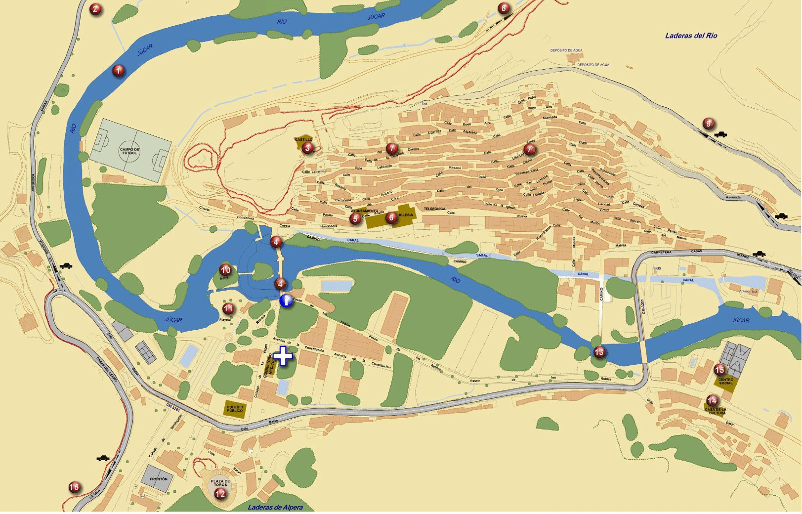 Alcal del Jcar - Alcal del Jcar. Plano