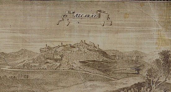 Historia de Alcaraz - Historia de Alcaraz. Alcaraz en la Edad Media, se puede apreciar el acueducto entero