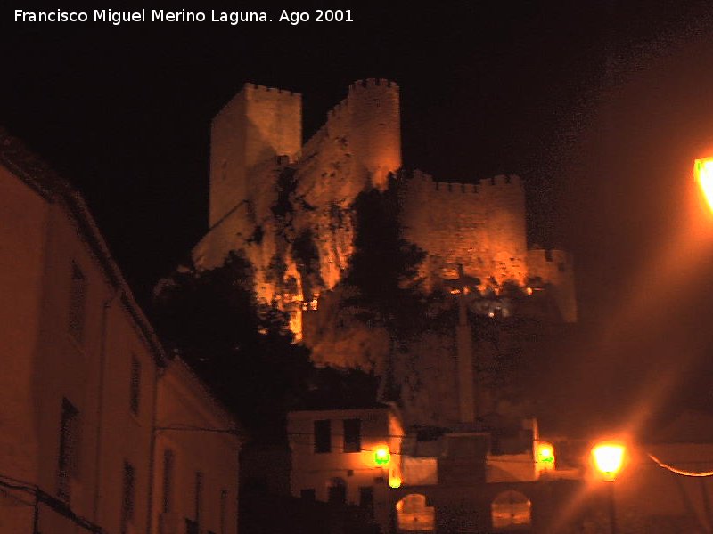 Castillo de Almansa - Castillo de Almansa. Nocturno