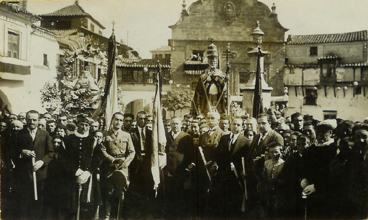 Plaza de La Mancha - Plaza de La Mancha. Fiestas 1925