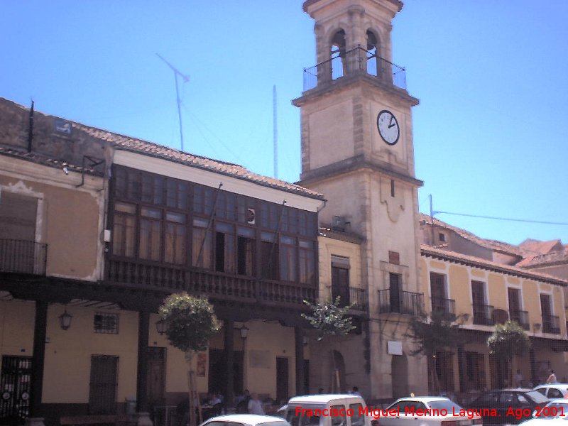 Plaza de La Mancha - Plaza de La Mancha. Casino y Torre del Reloj