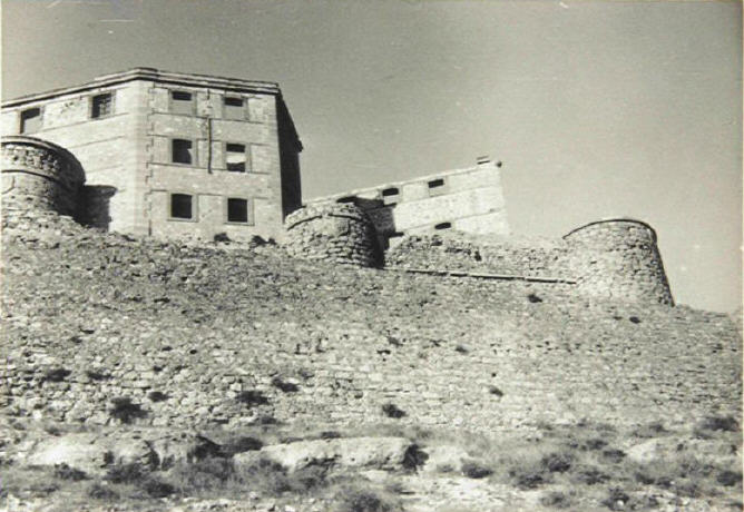 Castillo de Chinchilla de Montearagn - Castillo de Chinchilla de Montearagn. Foto antigua. Penal