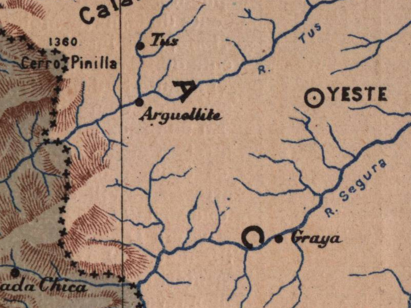 Valle del Ro Tus - Valle del Ro Tus. Mapa 1901