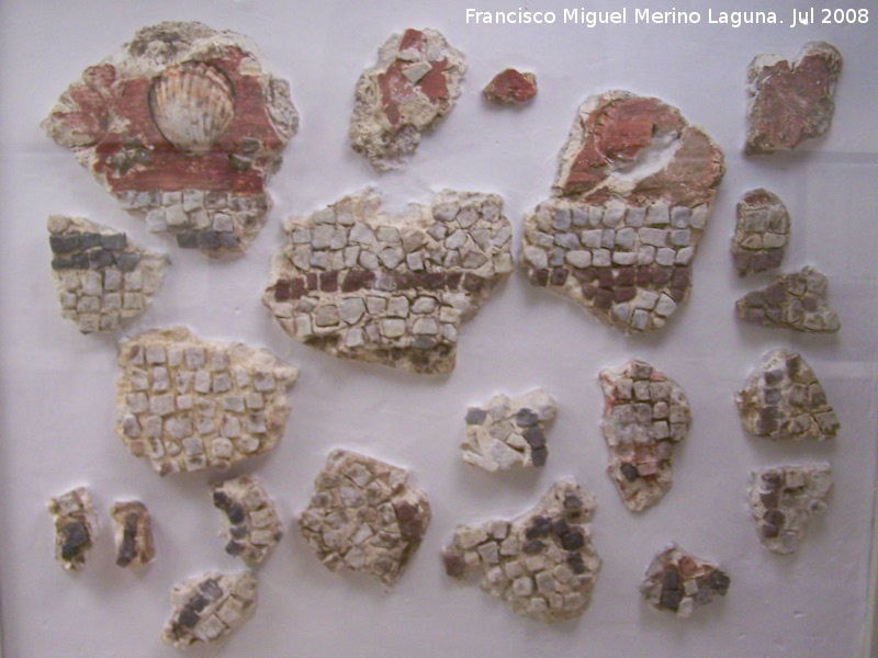 Villa Romana de Benalroma - Villa Romana de Benalroma. Fragmentos de mosaicos parietales