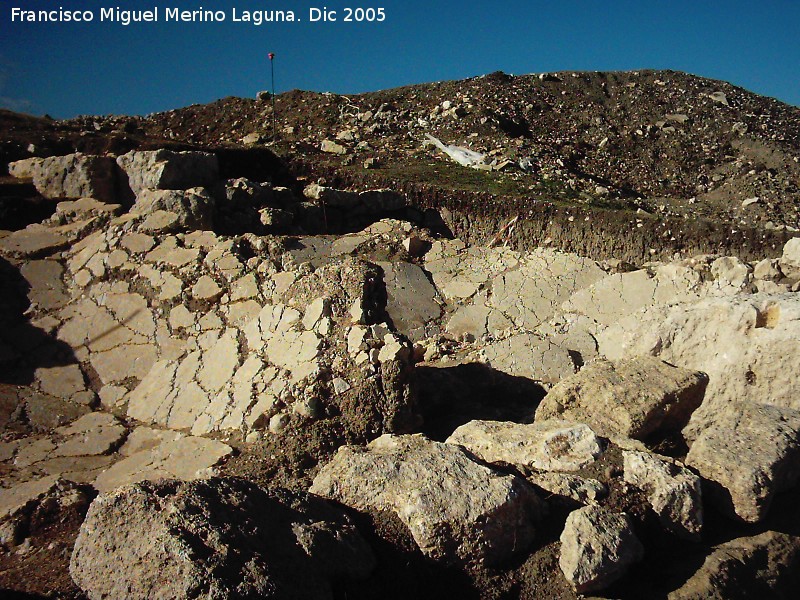 Yacimiento arqueolgico Ronda la Vieja - Yacimiento arqueolgico Ronda la Vieja. Estuco