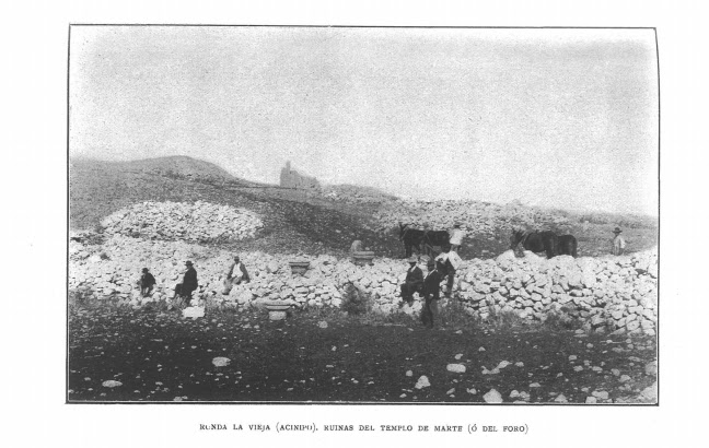 Yacimiento arqueolgico Ronda la Vieja - Yacimiento arqueolgico Ronda la Vieja. Foto antigua