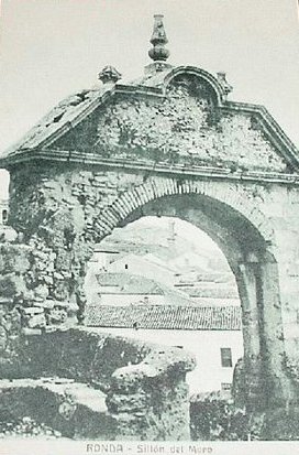 Puerta de Felipe V - Puerta de Felipe V. Foto antigua. Silln del Moro