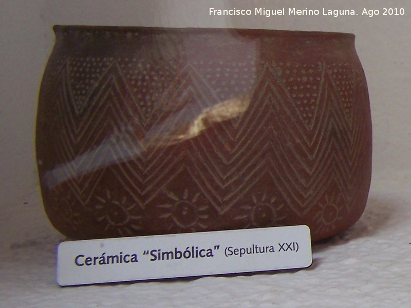 Los Millares. Necrpolis - Los Millares. Necrpolis. Cermica simblica