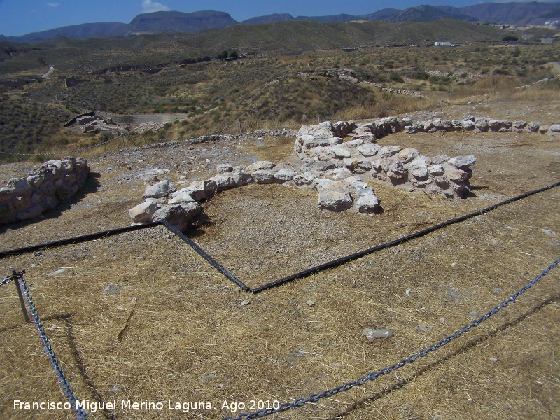 Los Millares. Conjunto de Cabaas de A. Arribas - Los Millares. Conjunto de Cabaas de A. Arribas. Estructura central