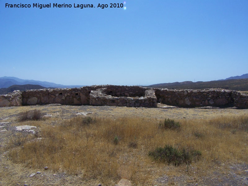 Los Millares. Muralla Exterior - Sector Norte - Los Millares. Muralla Exterior - Sector Norte. Torreón rectangular