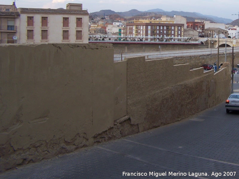 Muralla - Muralla. Lienzo de muro convertido en una tapia que sube de la Calle Puerta hacia la Puerta de San Antonio