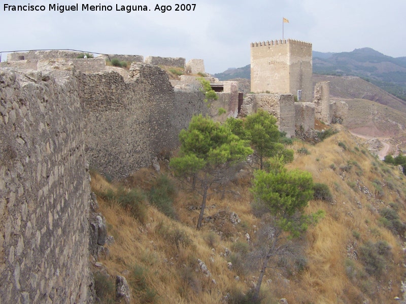 Castillo de Lorca. Muralla - Castillo de Lorca. Muralla. Muralla norte