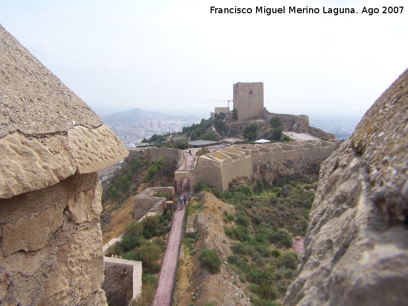 Castillo de Lorca. Torre del Espoln - Castillo de Lorca. Torre del Espoln. Vistas