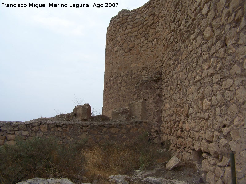 Castillo de Lorca. Alcazaba - Castillo de Lorca. Alcazaba. Murallas de separacin de los patios de armas