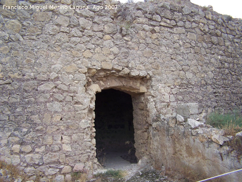 Castillo de Lorca. Alcazaba - Castillo de Lorca. Alcazaba. Habitculo en la muralla del segundo patio de armas