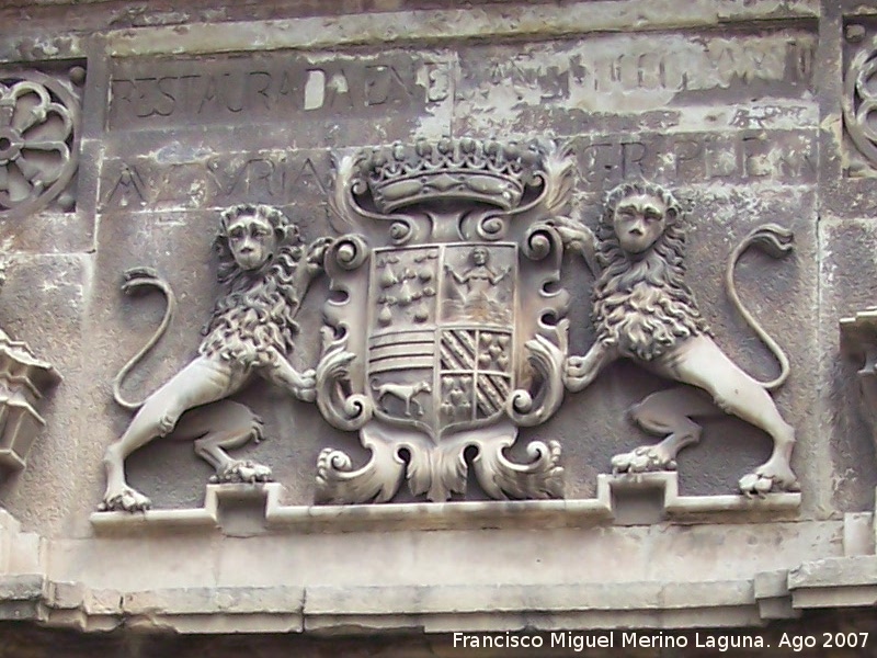 Palacio de los Condes de San Julin - Palacio de los Condes de San Julin. Escudo