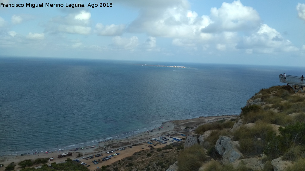 Sierra y Cabo de Santa Pola - Sierra y Cabo de Santa Pola. Vistas hacia Nueva Tabarca