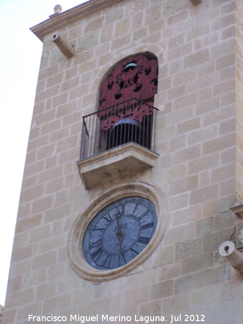 Baslica de Santa Mara - Baslica de Santa Mara. Campana y reloj