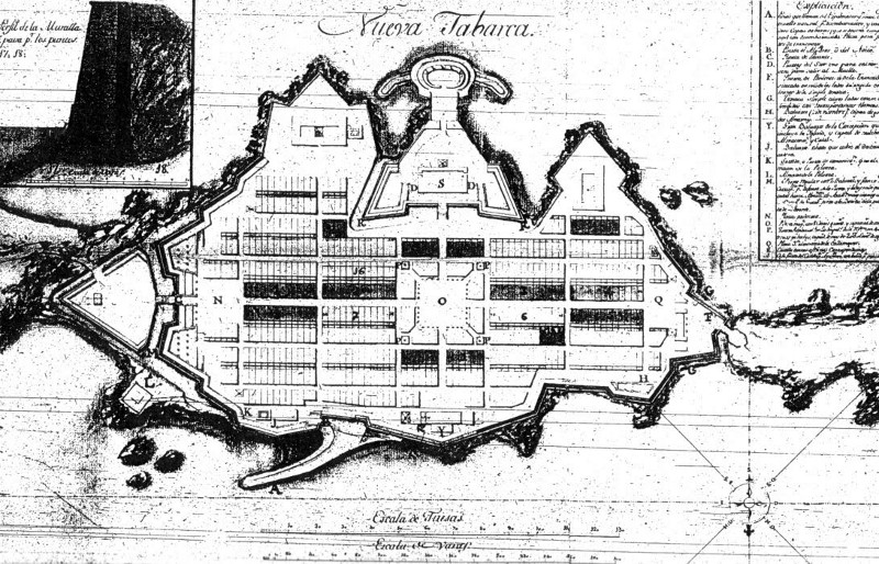 Historia de la Isla de Nueva Tabarca - Historia de la Isla de Nueva Tabarca. Plano antiguo