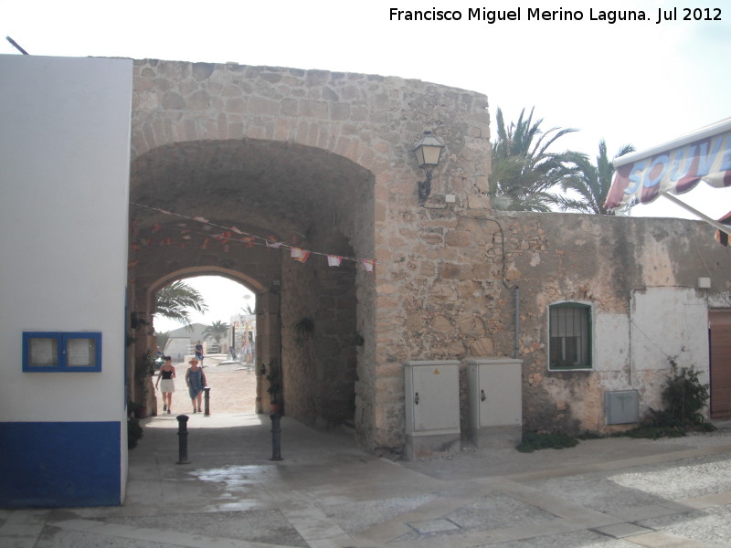 Isla de Tabarca. Puerta de Levante o San Rafael - Isla de Tabarca. Puerta de Levante o San Rafael. Intramuros