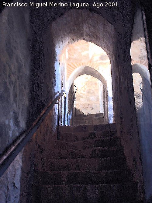 Castillo de la Atalaya - Castillo de la Atalaya. Escaleras