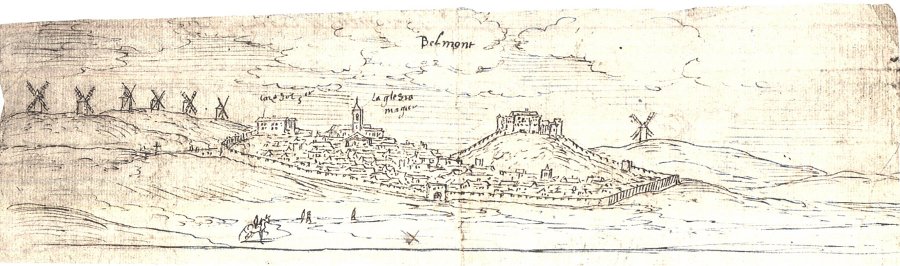 Historia de Belmonte - Historia de Belmonte. Dibujo antiguo