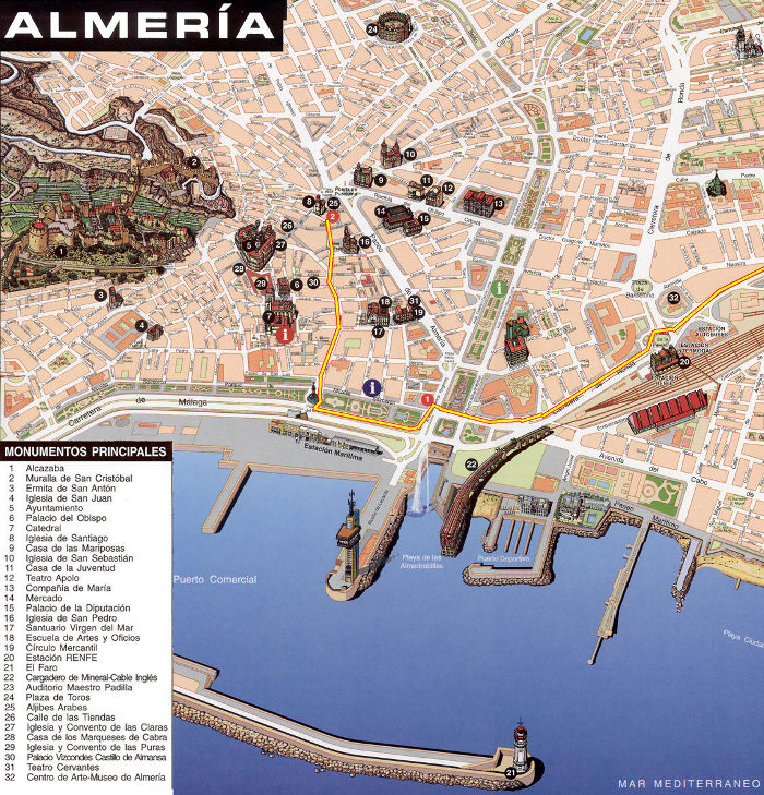 Almería - Almería. Plano