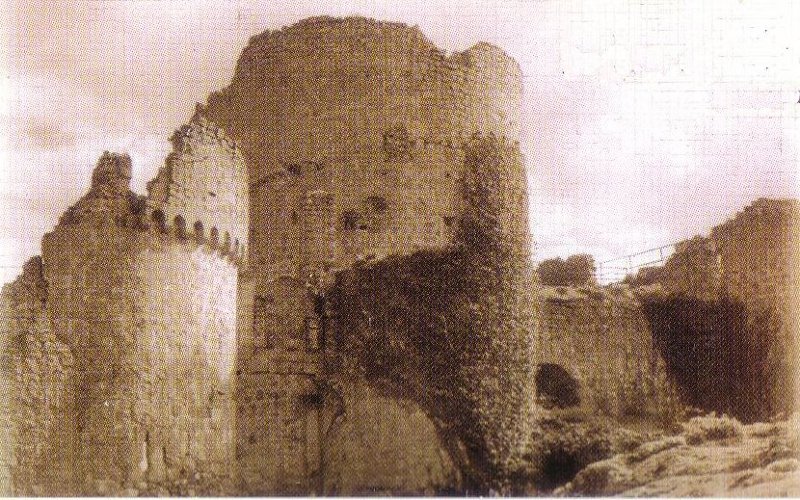 Castillo de Moya - Castillo de Moya. Foto antigua