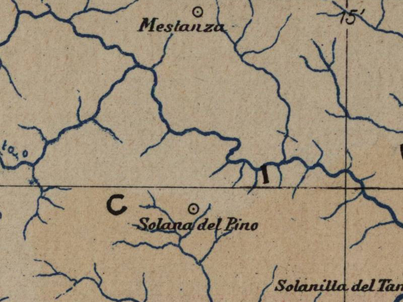 Solana del Pino - Solana del Pino. Mapa 1901