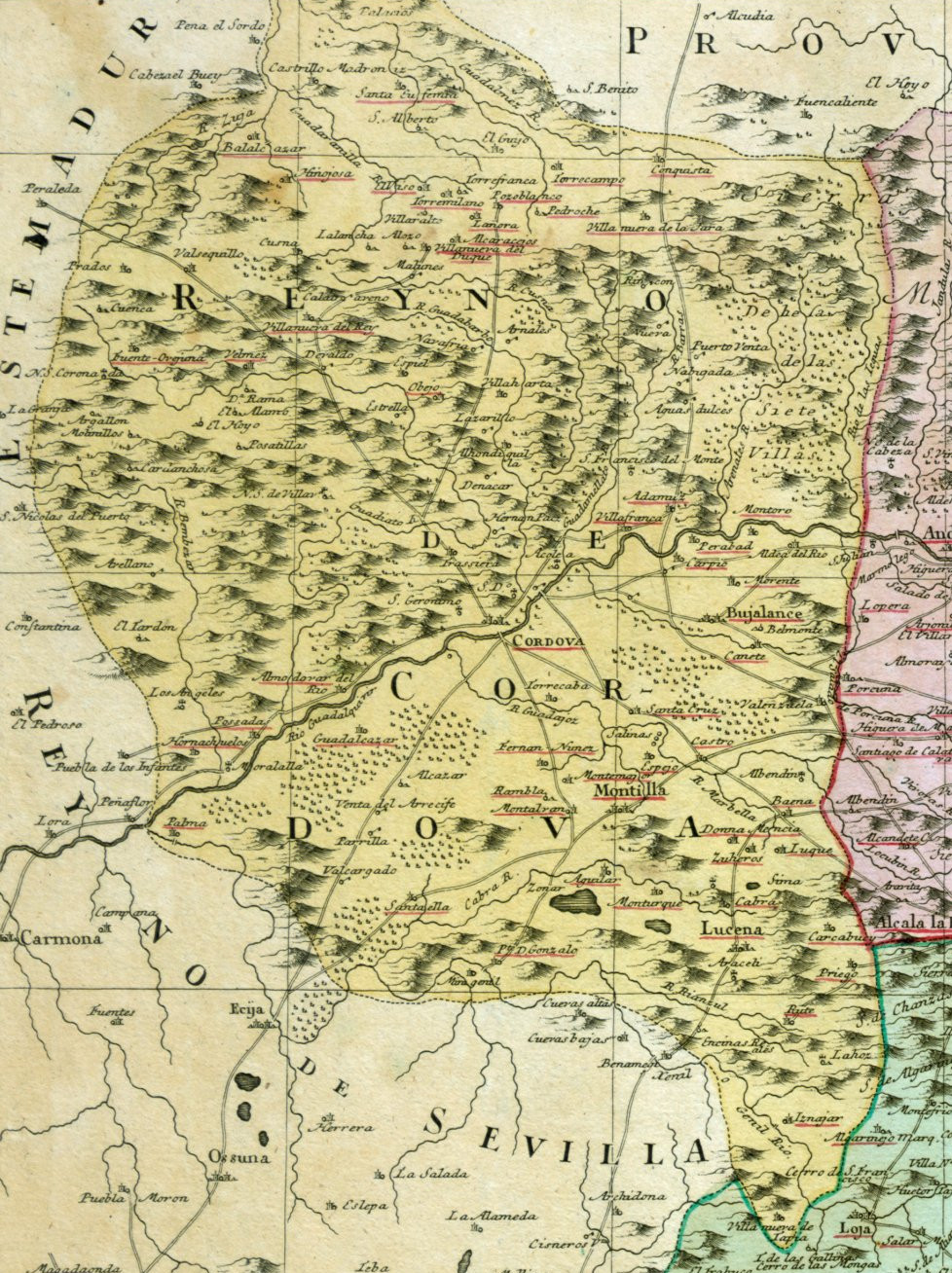 Provincia de Crdoba - Provincia de Crdoba. Mapa 1782