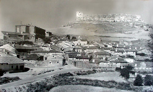 Castillo de Atienza - Castillo de Atienza. Foto antigua. Vista desde la Judera